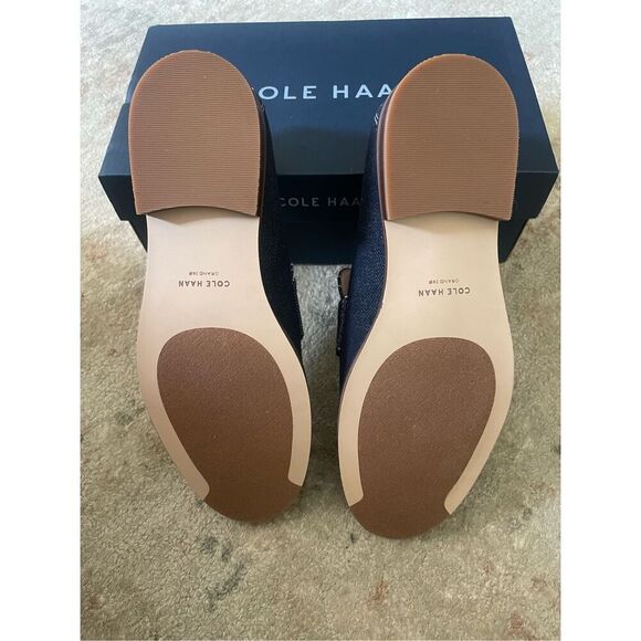 Cole Haan Women's Lx Pinch Penny Loafer, Blue Denim/Natural 8 - Picture 5 of 10